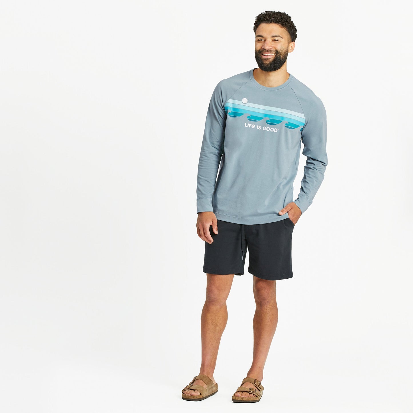 Men's Retro Wave Stripe Crusher-FLEX Crew