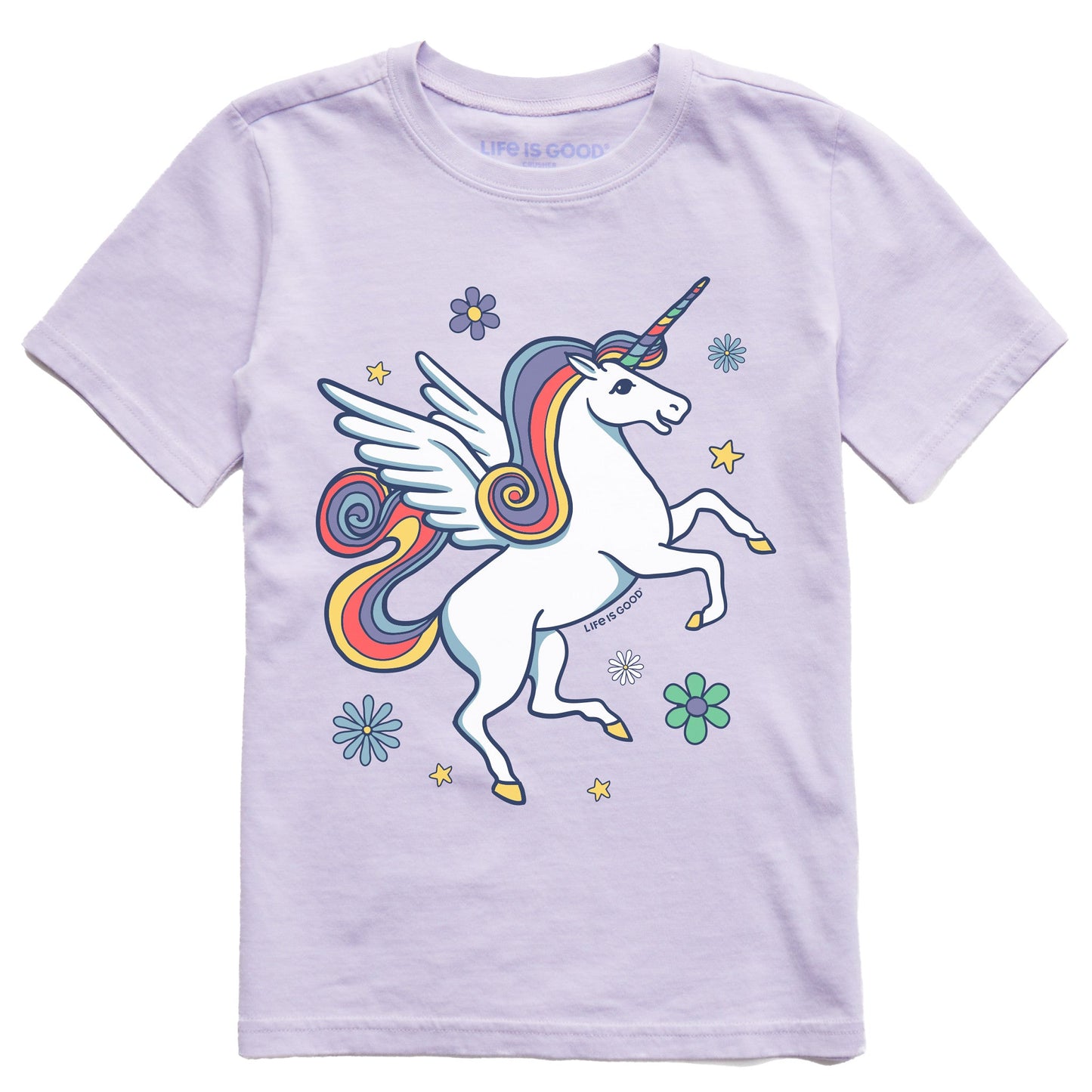 Kids Magical Unicorn Short Sleeve Crusher Tee