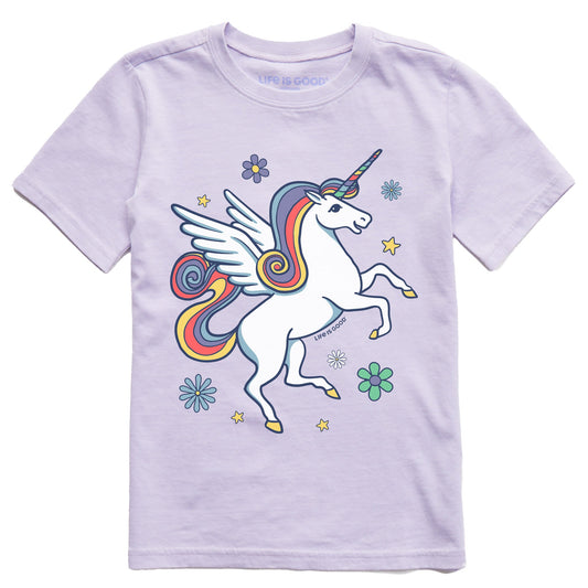 Kids Magical Unicorn Short Sleeve Crusher Tee