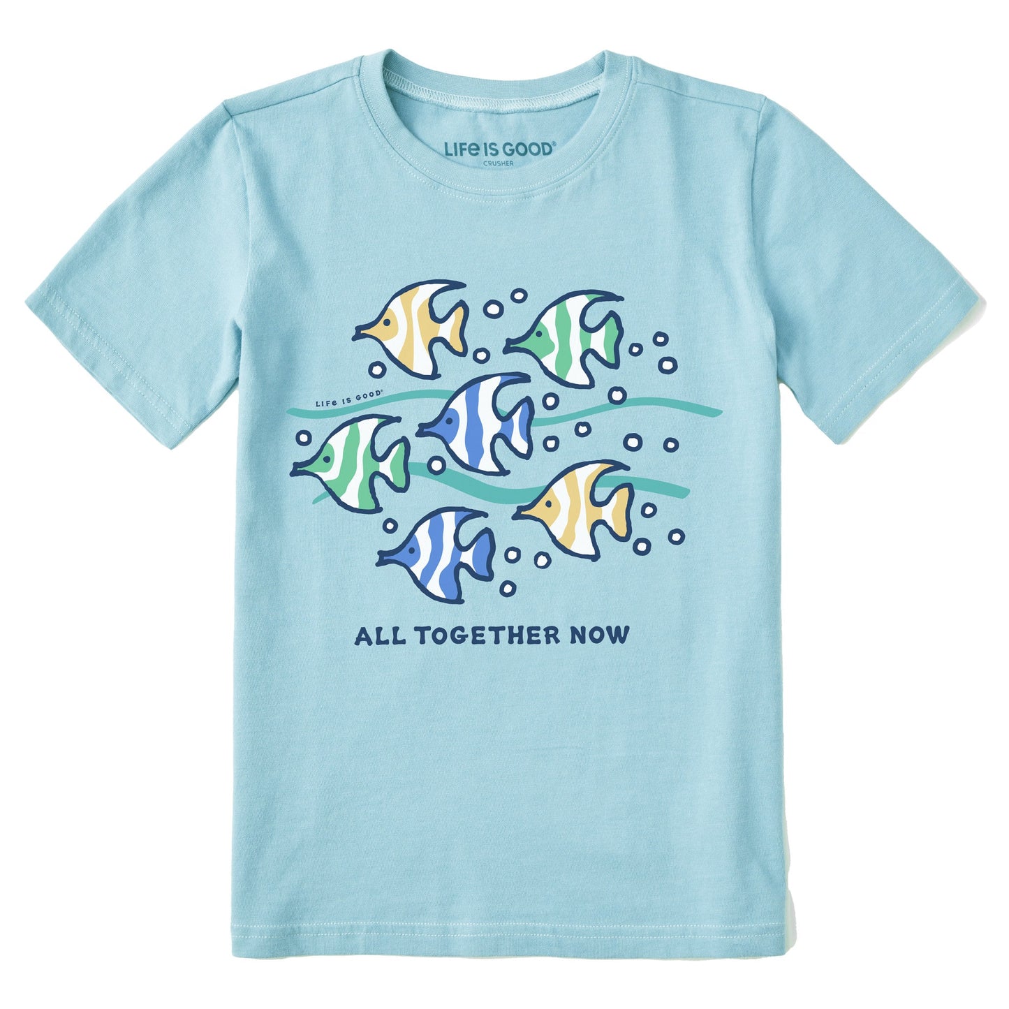 Kids All Together Now Fish Short Sleeve Crusher Tee