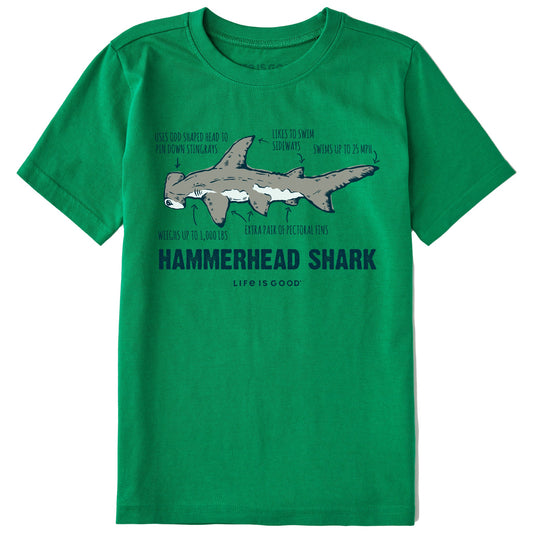 Kids Hammerhead Shark Short Sleeve Crusher Tee