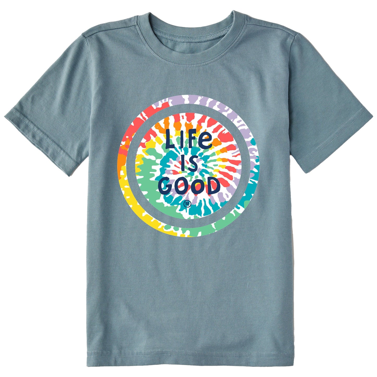 Kids Tie Dye Coin Short Sleeve Crusher Tee