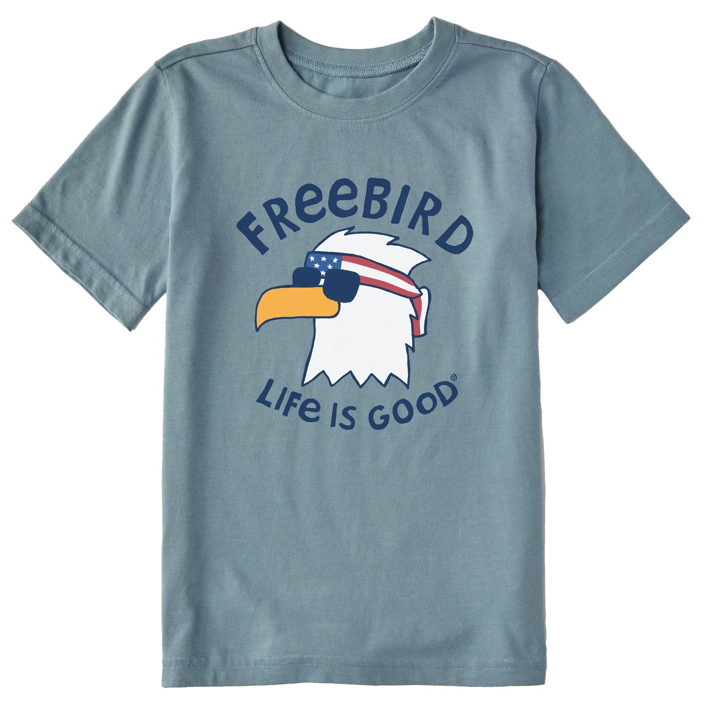 Kids Freebird Cool Eagle Short Sleeve Crusher Tee