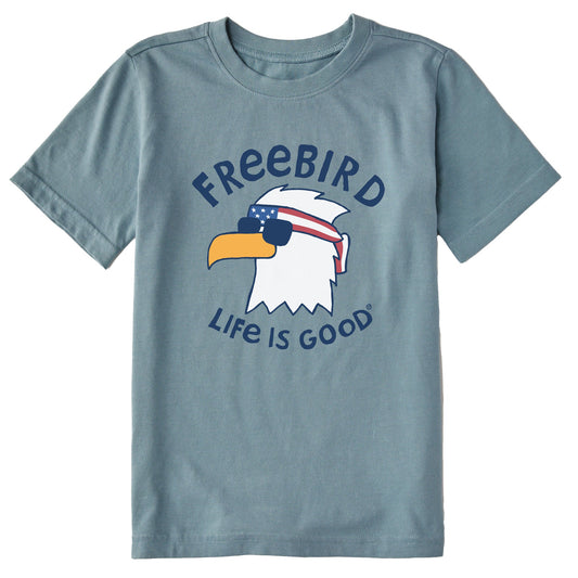 Kids Freebird Cool Eagle Short Sleeve Crusher Tee