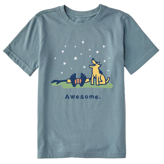 Kids Awesome Short Sleeve Crusher Tee