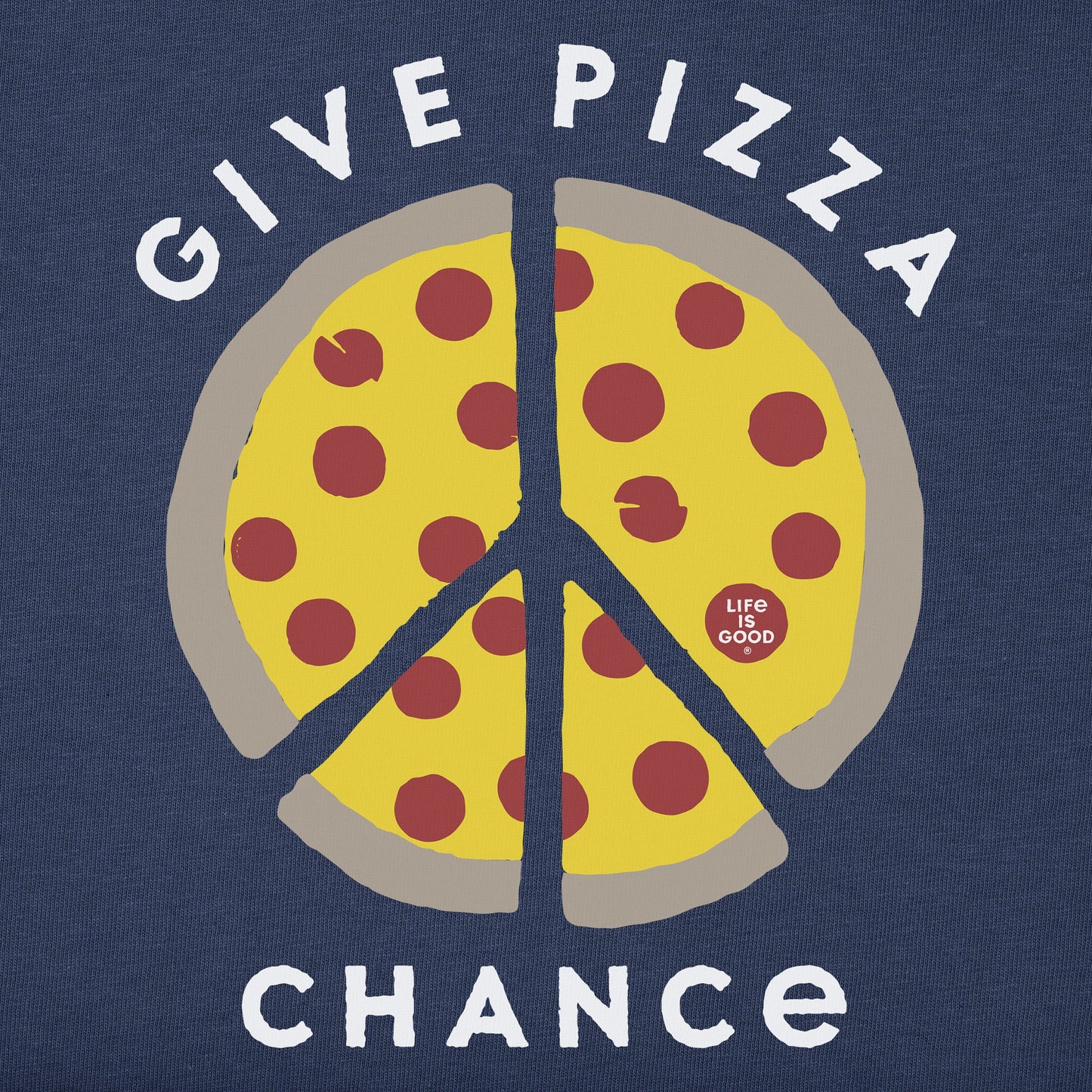 Kids Give Pizza Chance Short Sleeve Crusher Tee