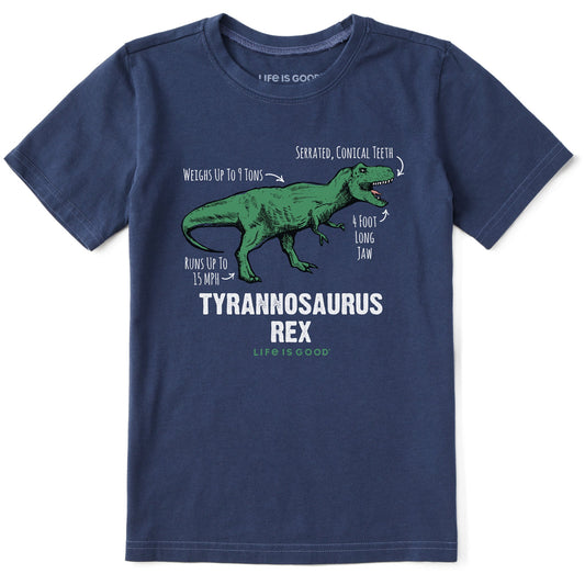 Kids Tyrannosaurus Rex Short Sleeve Crusher Tee