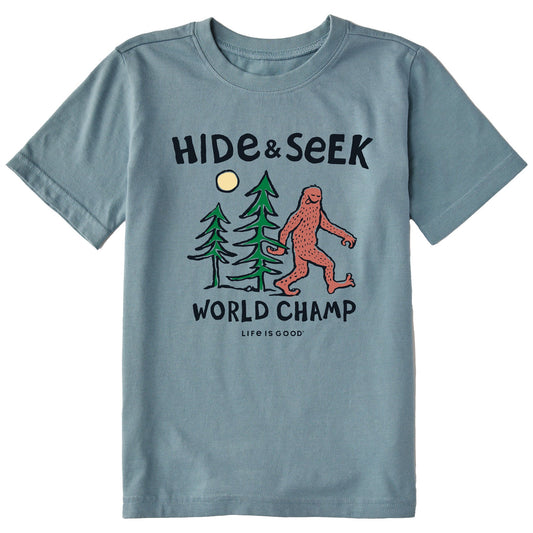 Kids Hide & Seek Champ Short Sleeve Crusher Tee