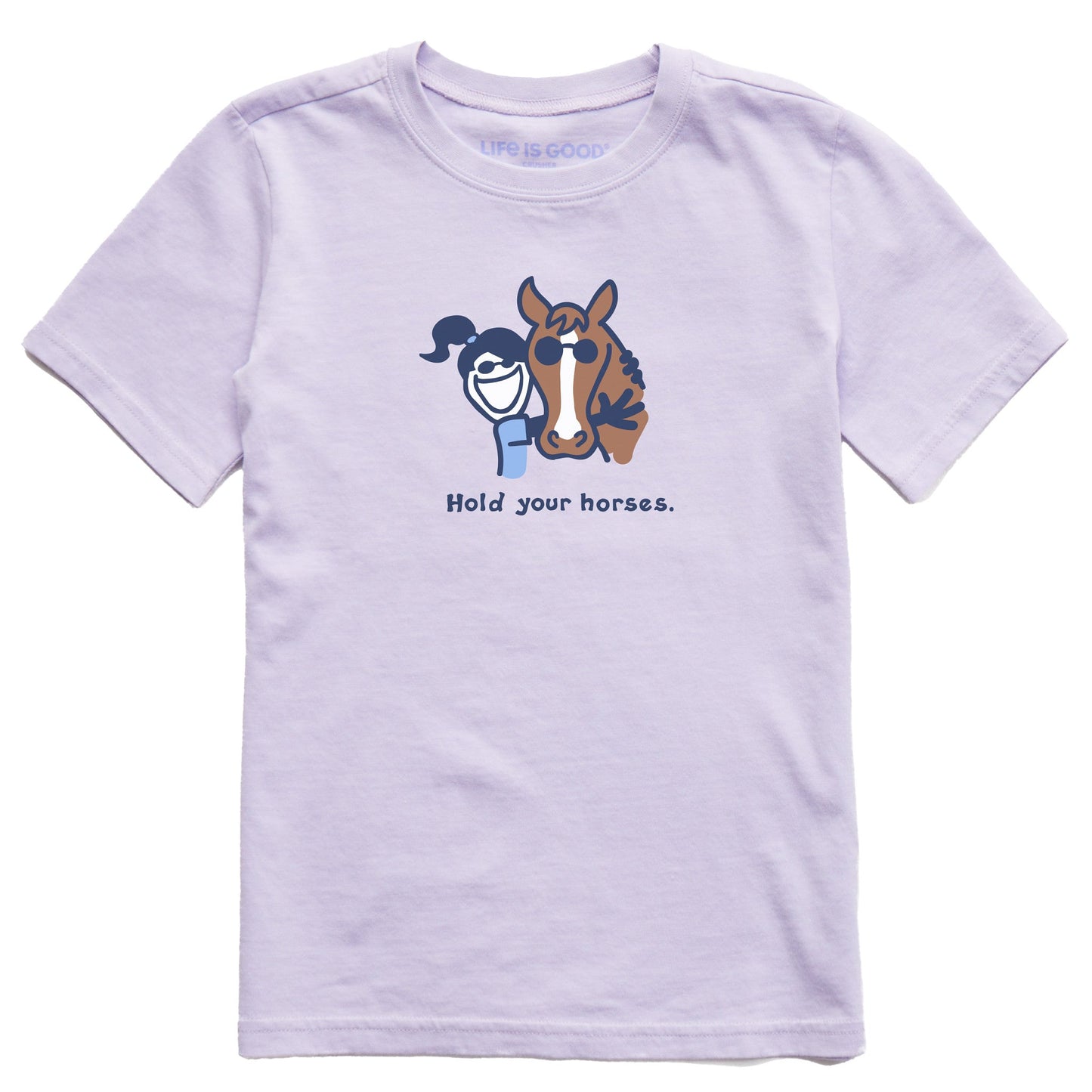Kids Hold Your Horses Short Sleeve Crusher Tee