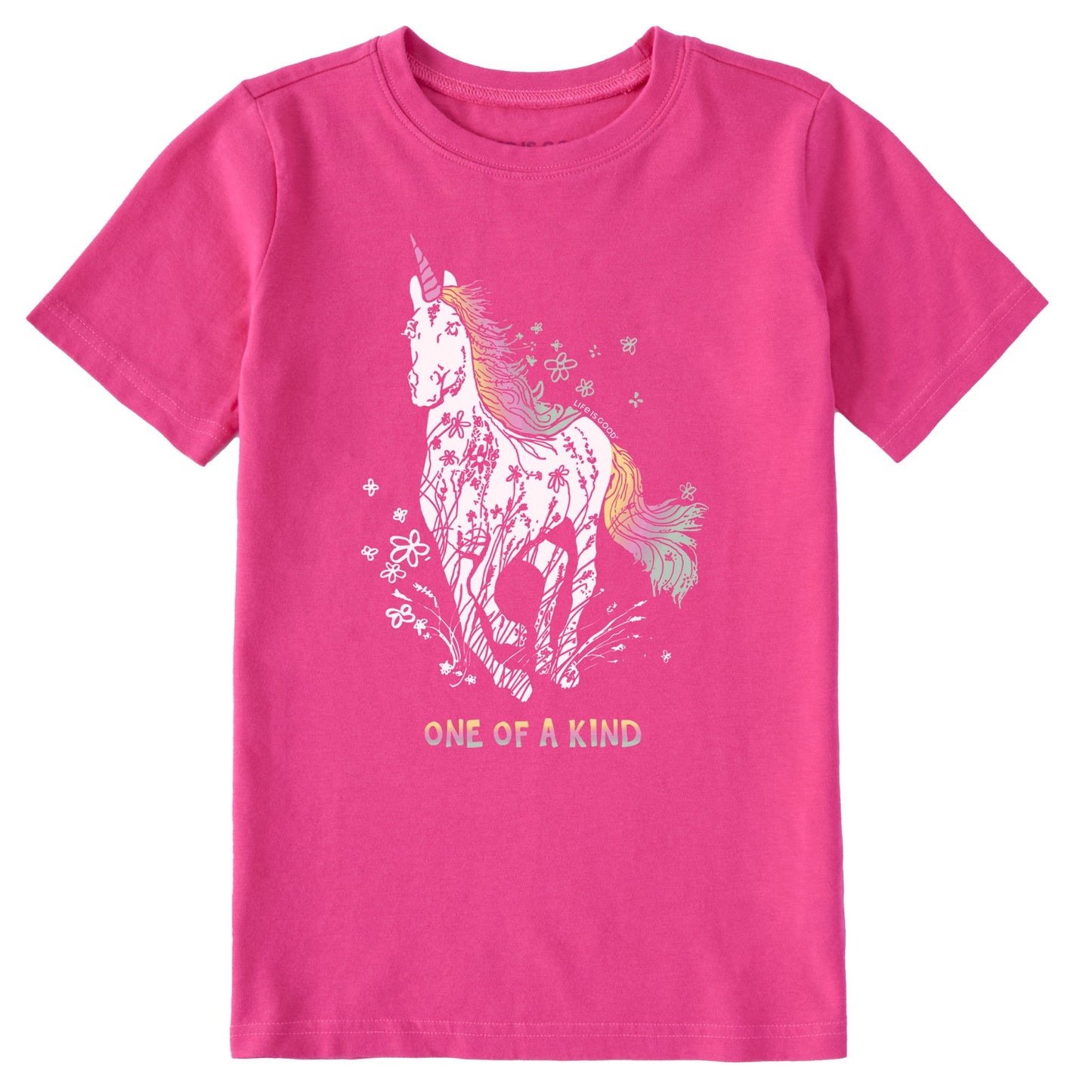 Kids Unique Unicorn Short Sleeve Crusher Tee