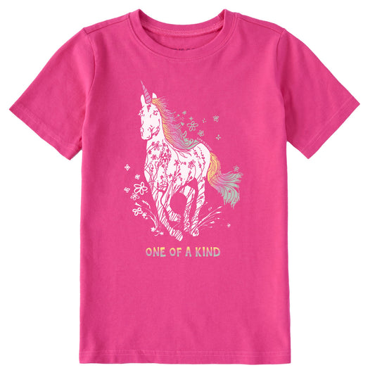 Kids Unique Unicorn Short Sleeve Crusher Tee