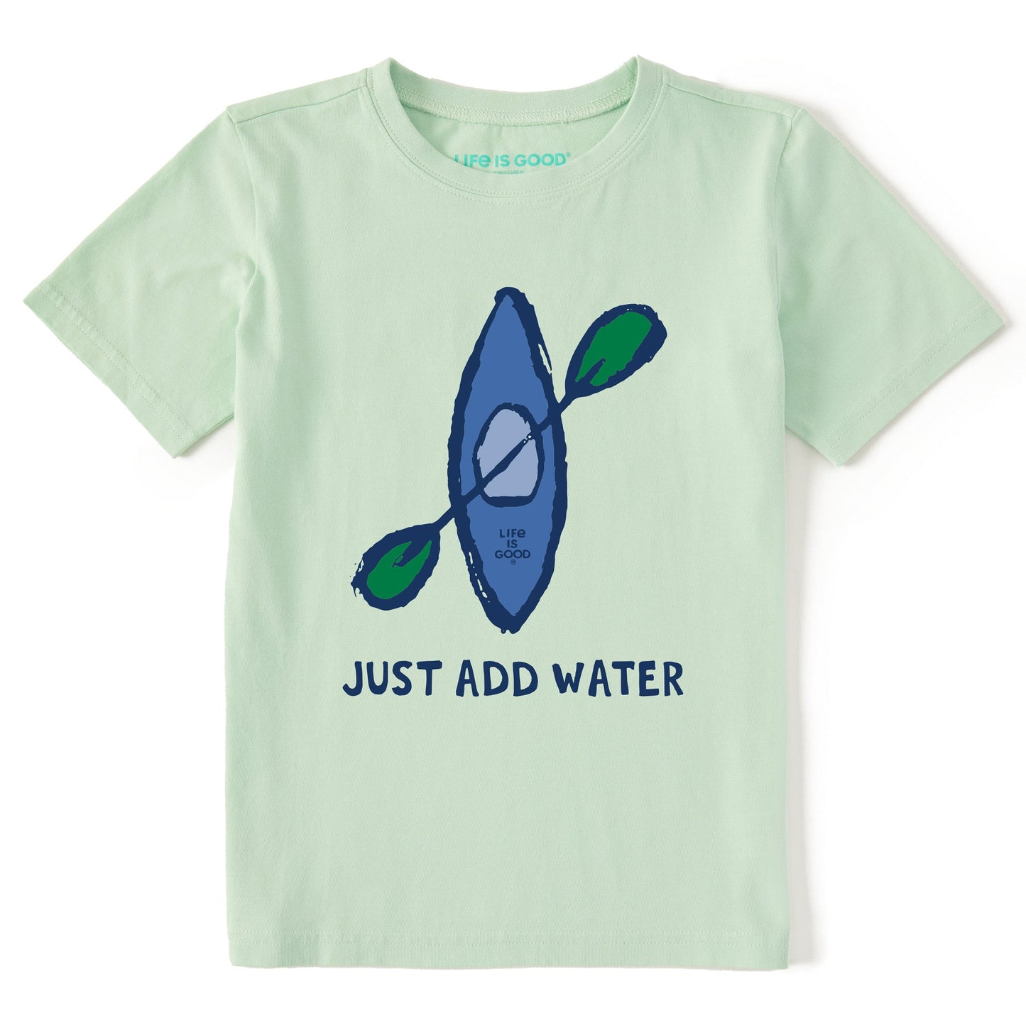 Kids Just Add Water Kayak Short Sleeve Crusher Tee