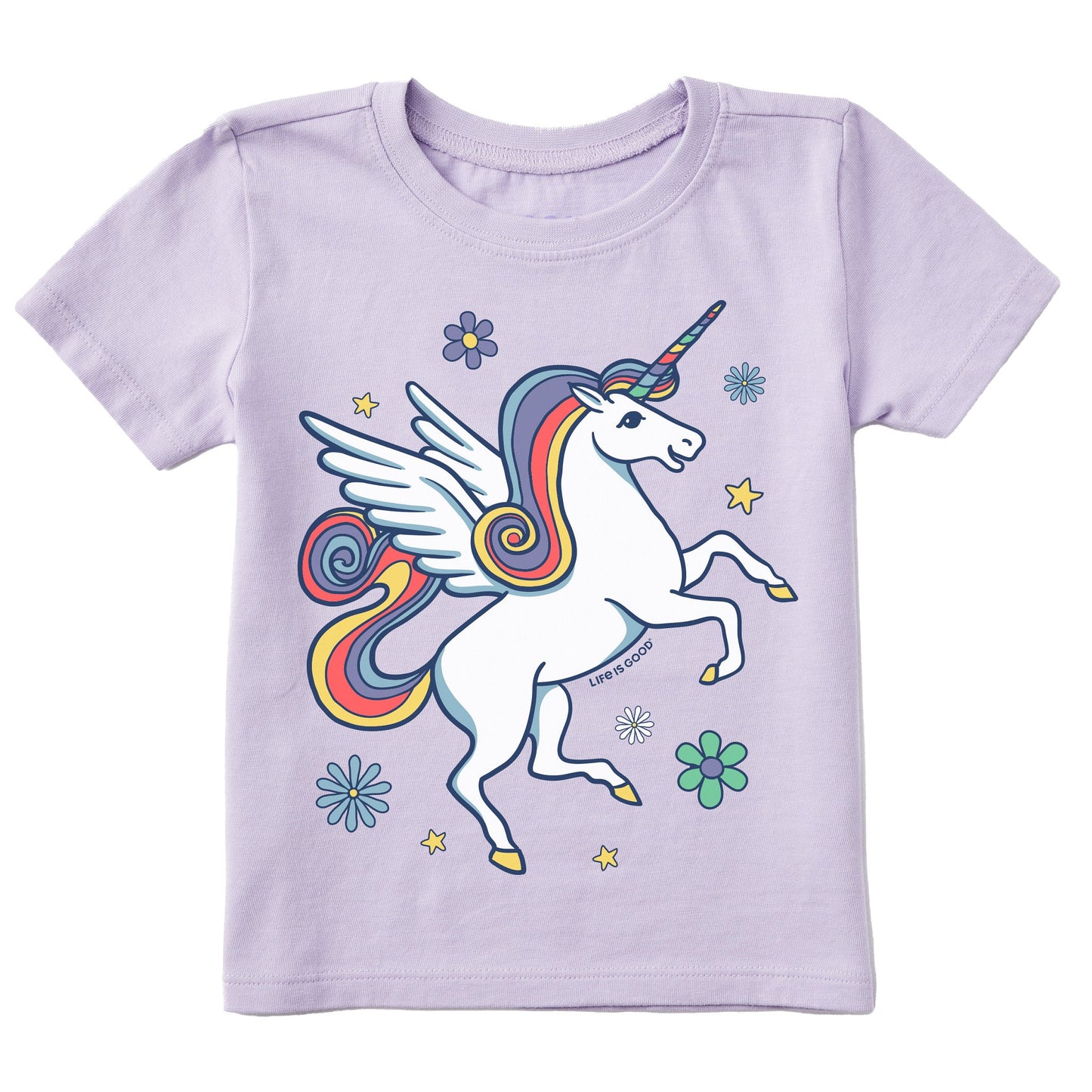 Toddler Magical Unicorn Short Sleeve Crusher Tee