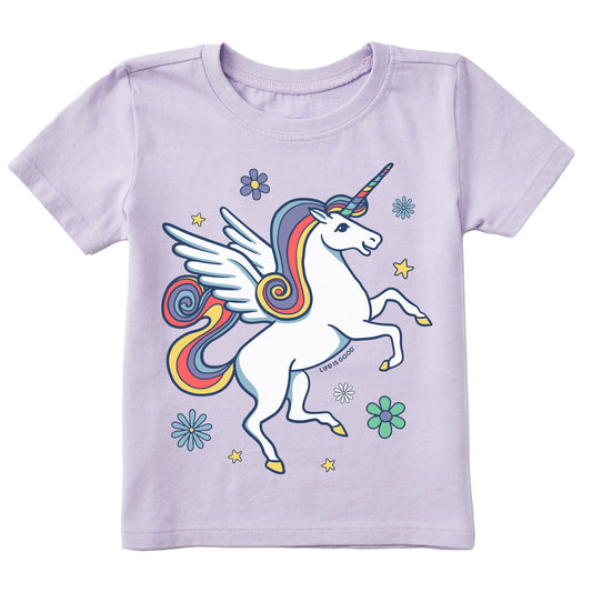 Toddler Magical Unicorn Short Sleeve Crusher Tee