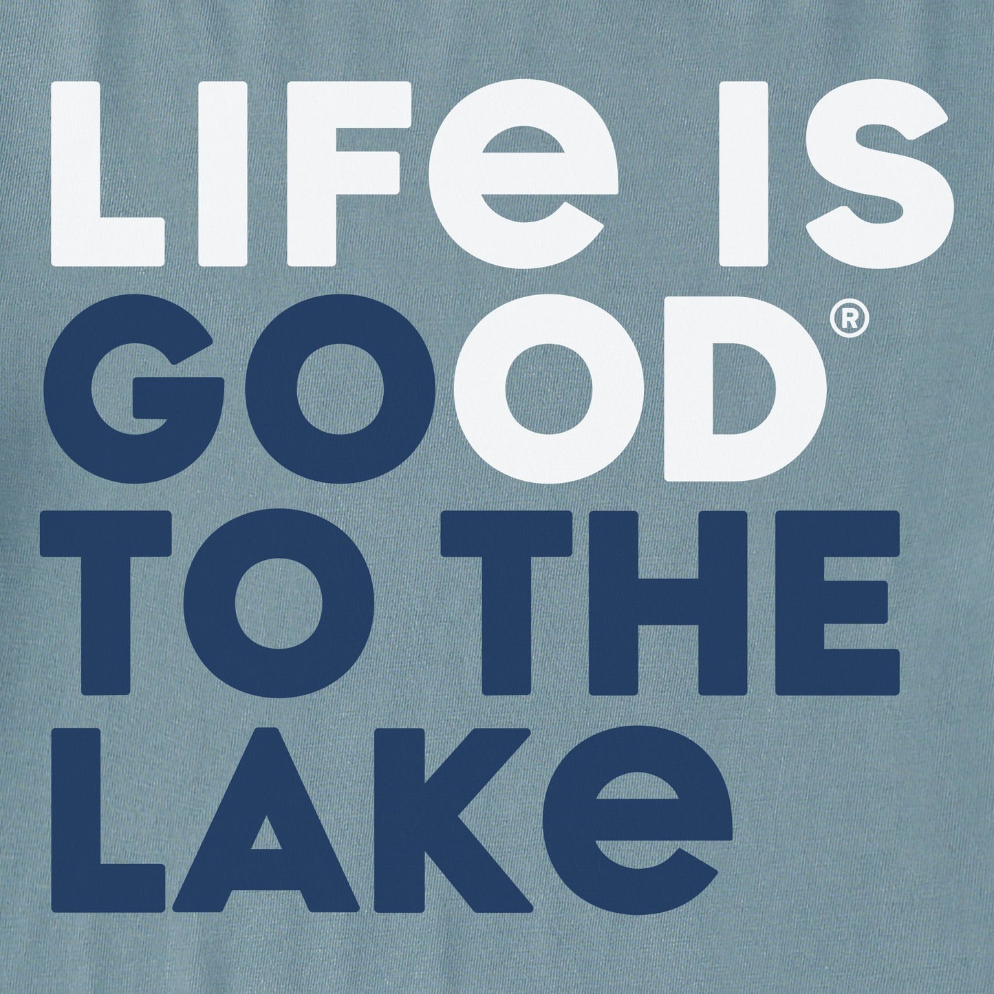 Men's Life is Good Go to the Lake Short Sleeve Tee