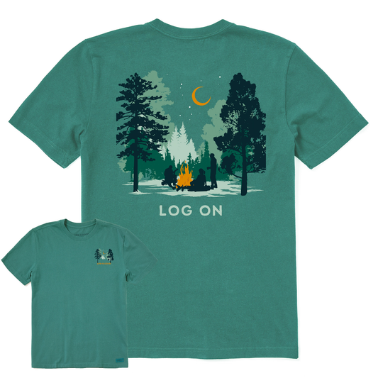 Men's Log On Campfire Short Sleeve Crusher-LITE Tee