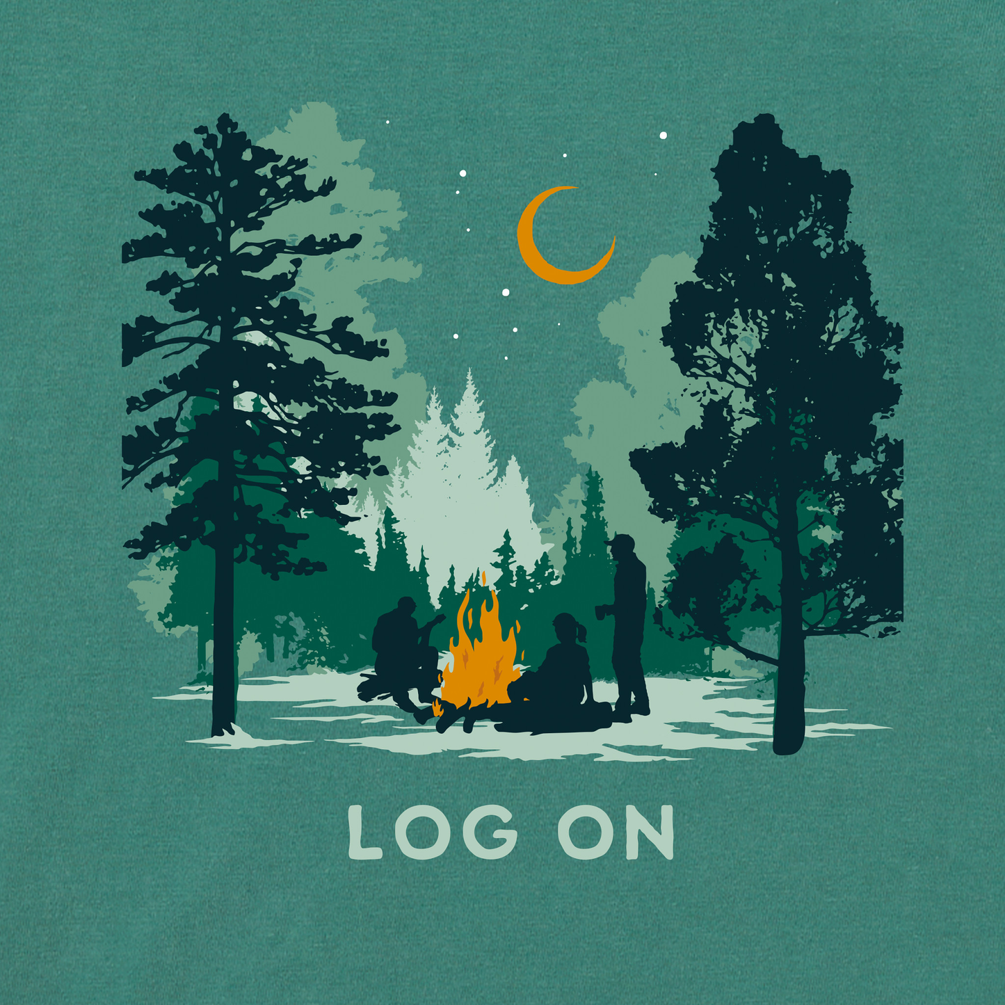 Men's Log On Campfire Short Sleeve Crusher-LITE Tee