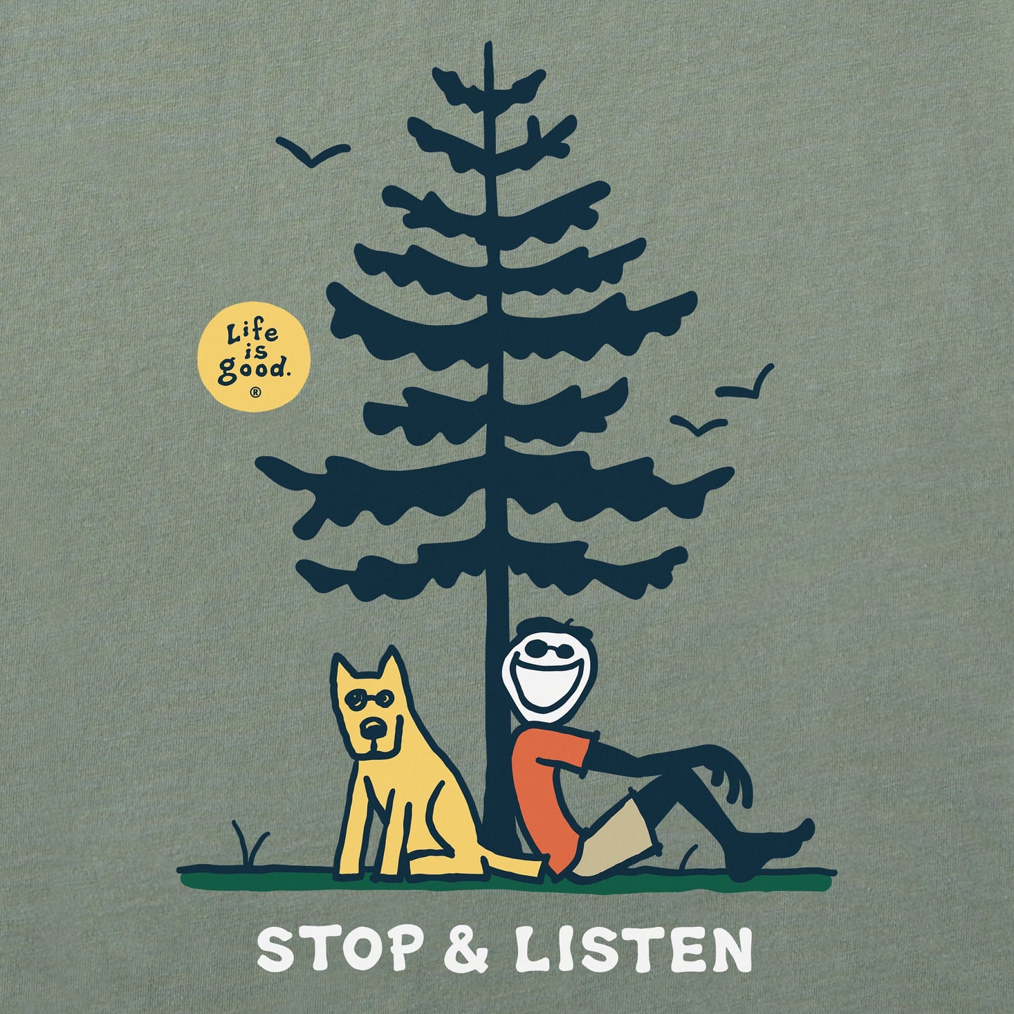 Men's Jake and Rocket Stop and Listen Short Sleeve Tee