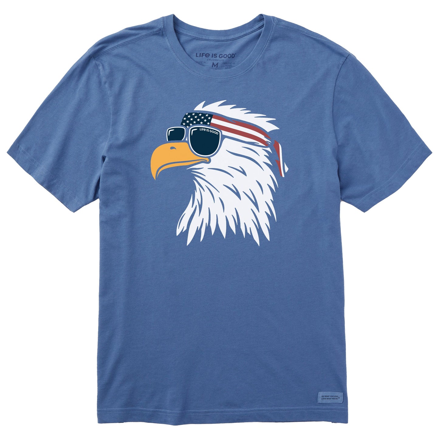 Men's Patriotic Eagle Short Sleeve Crusher-LITE Tee