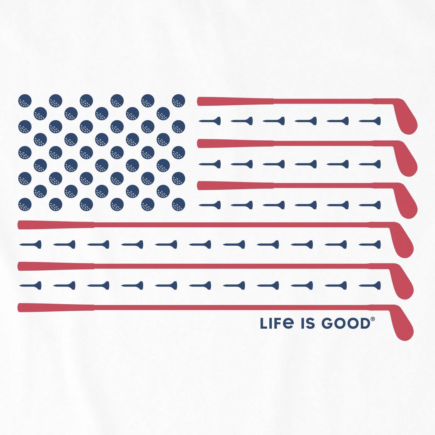 Men's Golf Flag Short Sleeve Tee