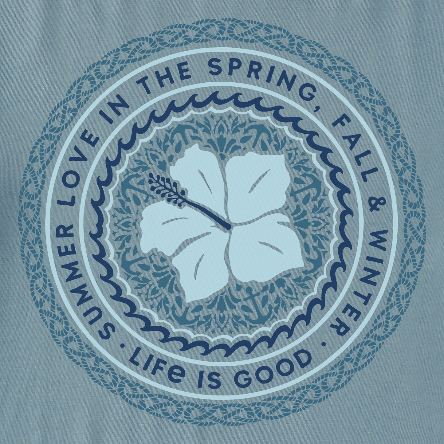 Men's Summer Love Hibiscus Short Sleeve Tee