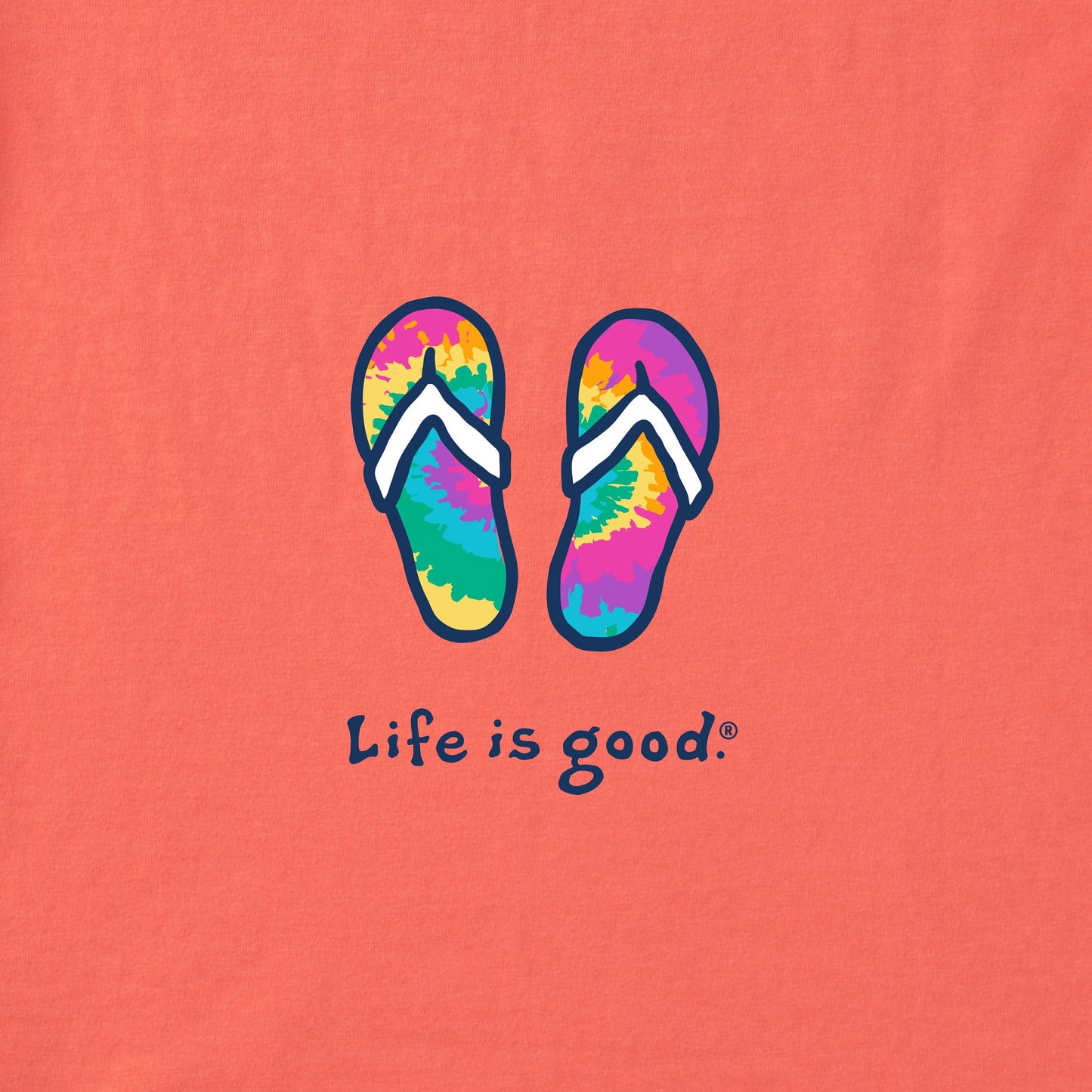 Women's Tie Dye Flip Flops Short Sleeve Vee