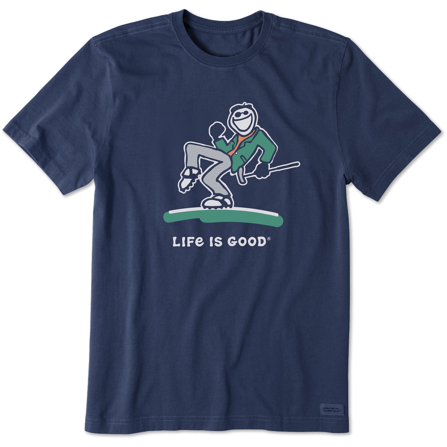 Men's Green Pump Putt Jake Short Sleeve Crusher Tee