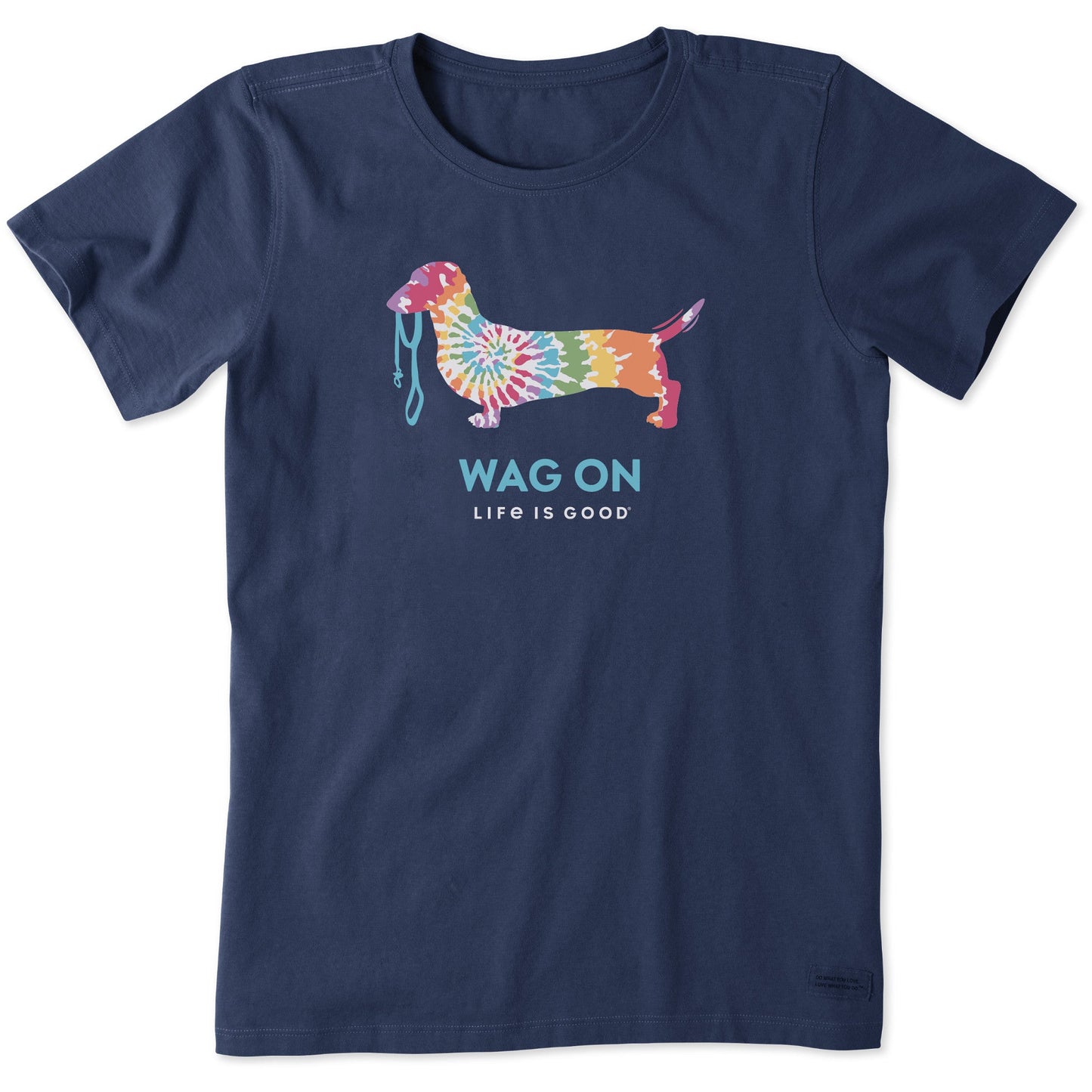 Women's Tie Dye Dachshund Short Sleeve Tee
