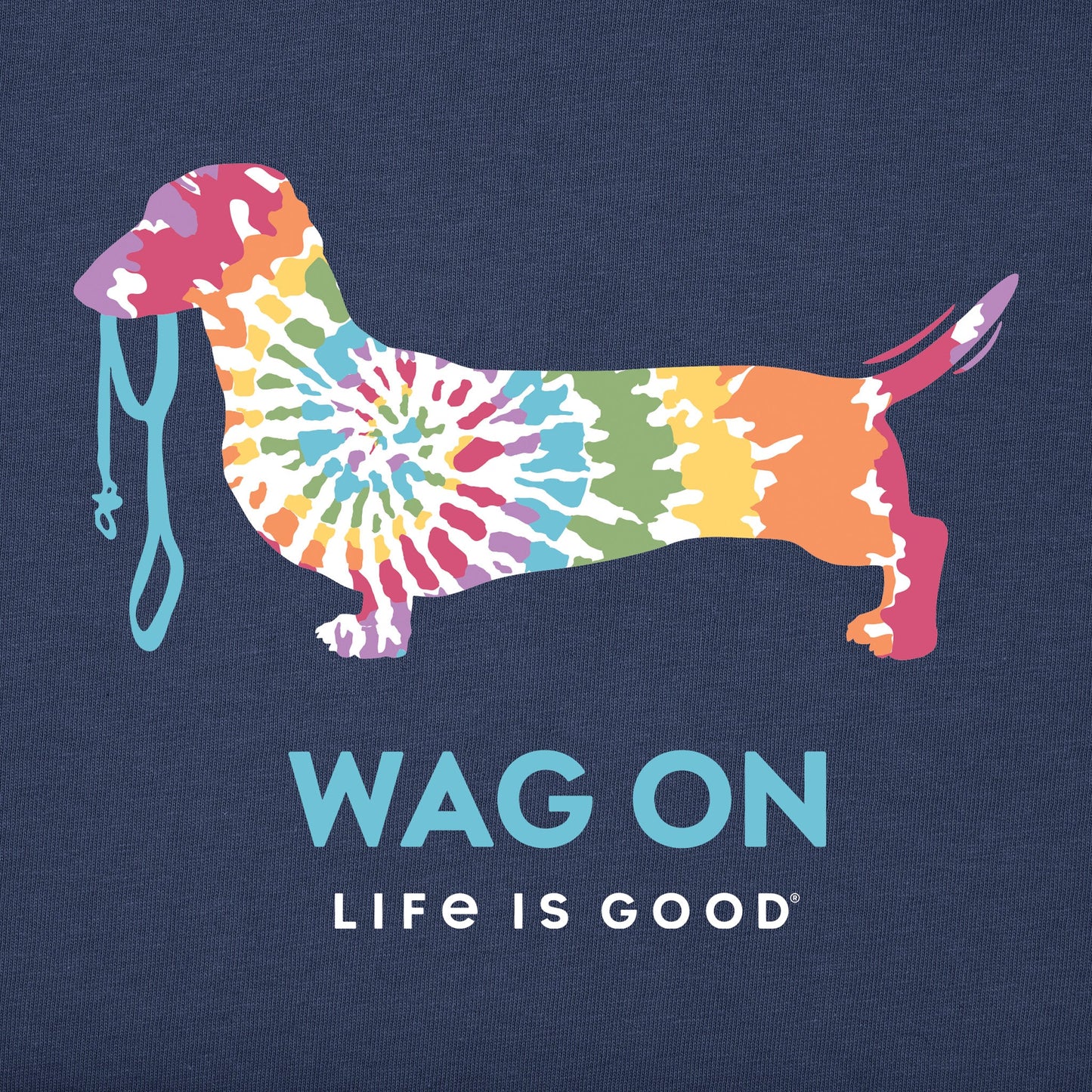Women's Tie Dye Dachshund Short Sleeve Tee