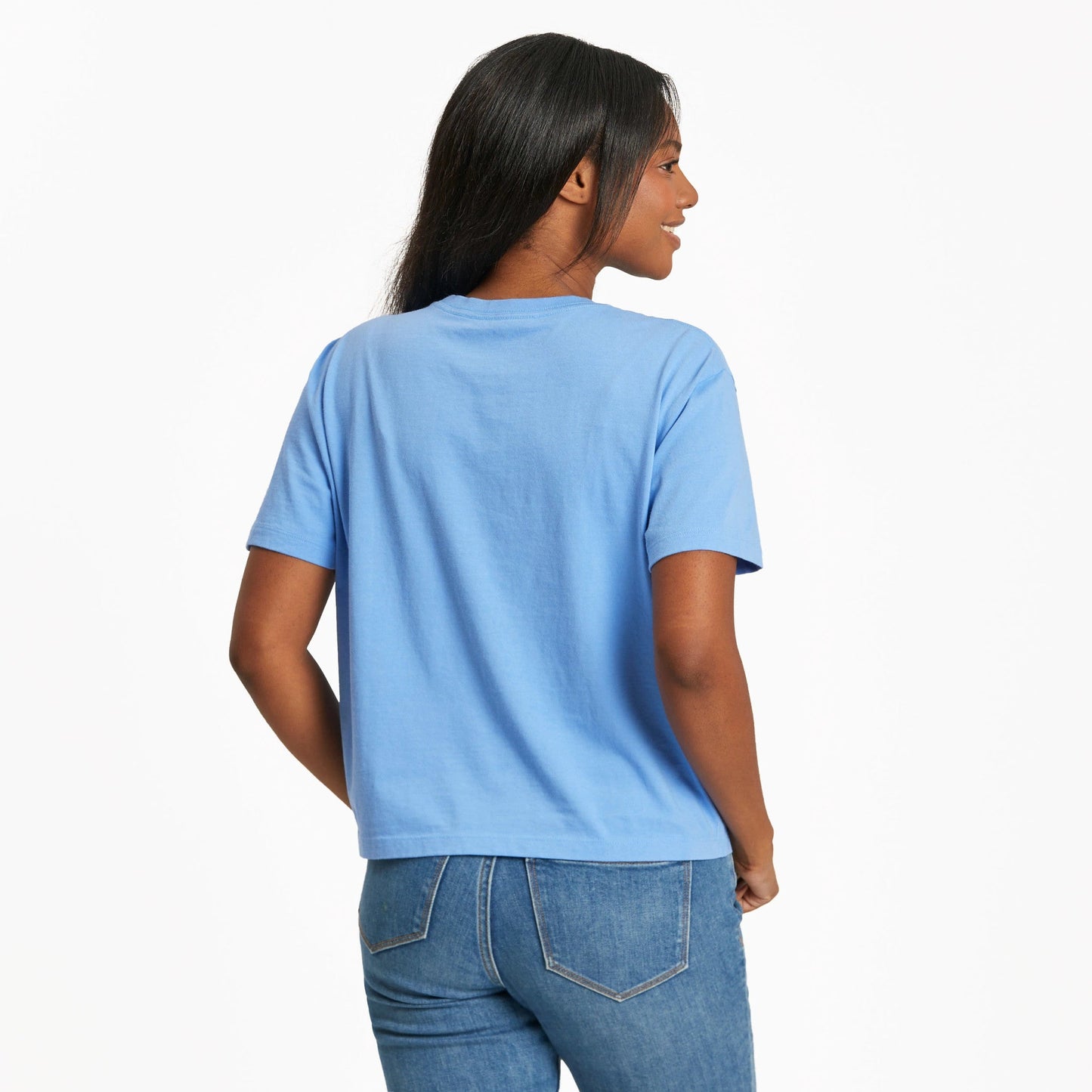 Women's Retro Mountains Short Sleeve Crusher Boxy Tee