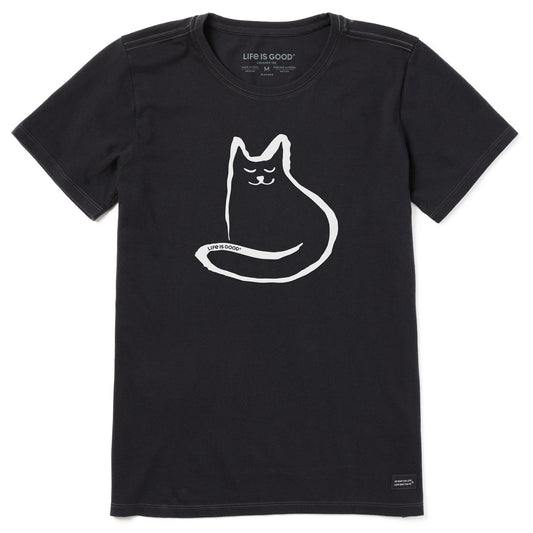 Women's Simple Cat Short Sleeve Tee