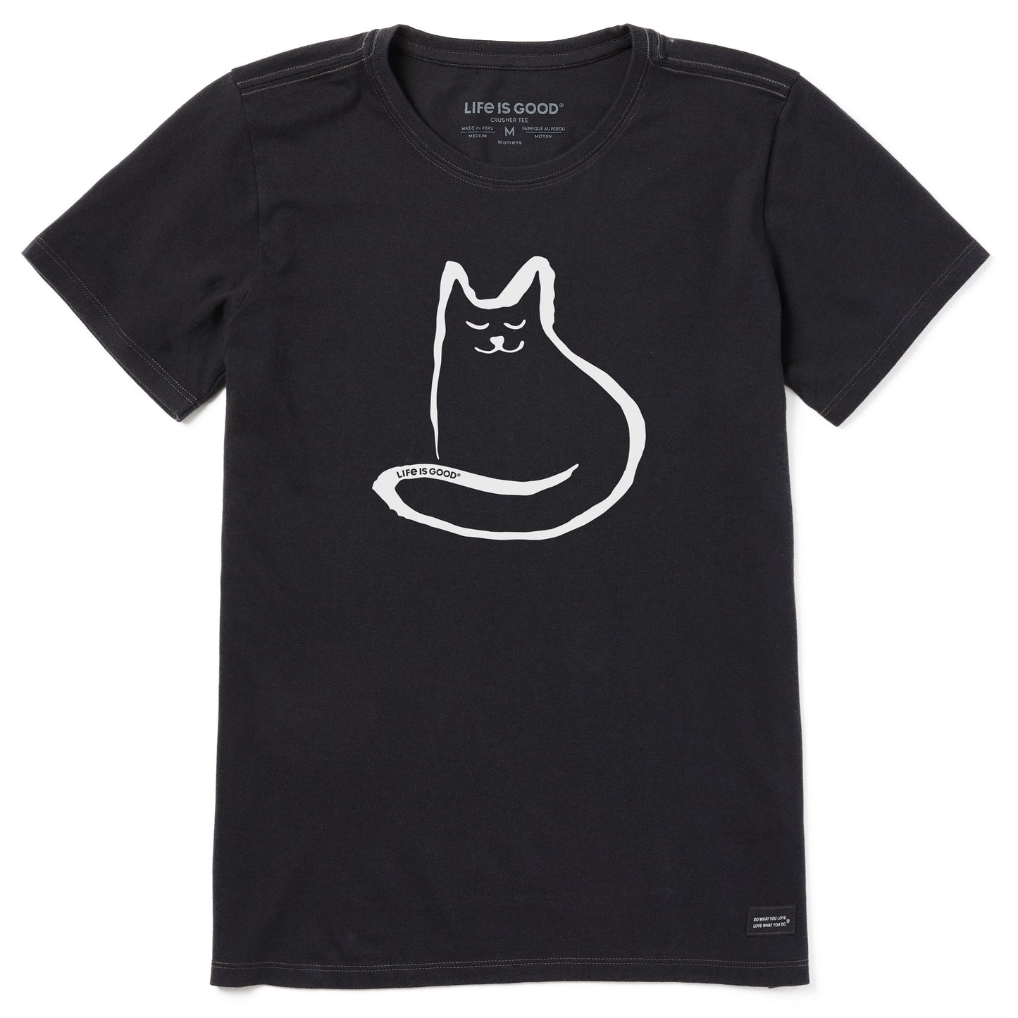 Women's Simple Cat Short Sleeve Tee