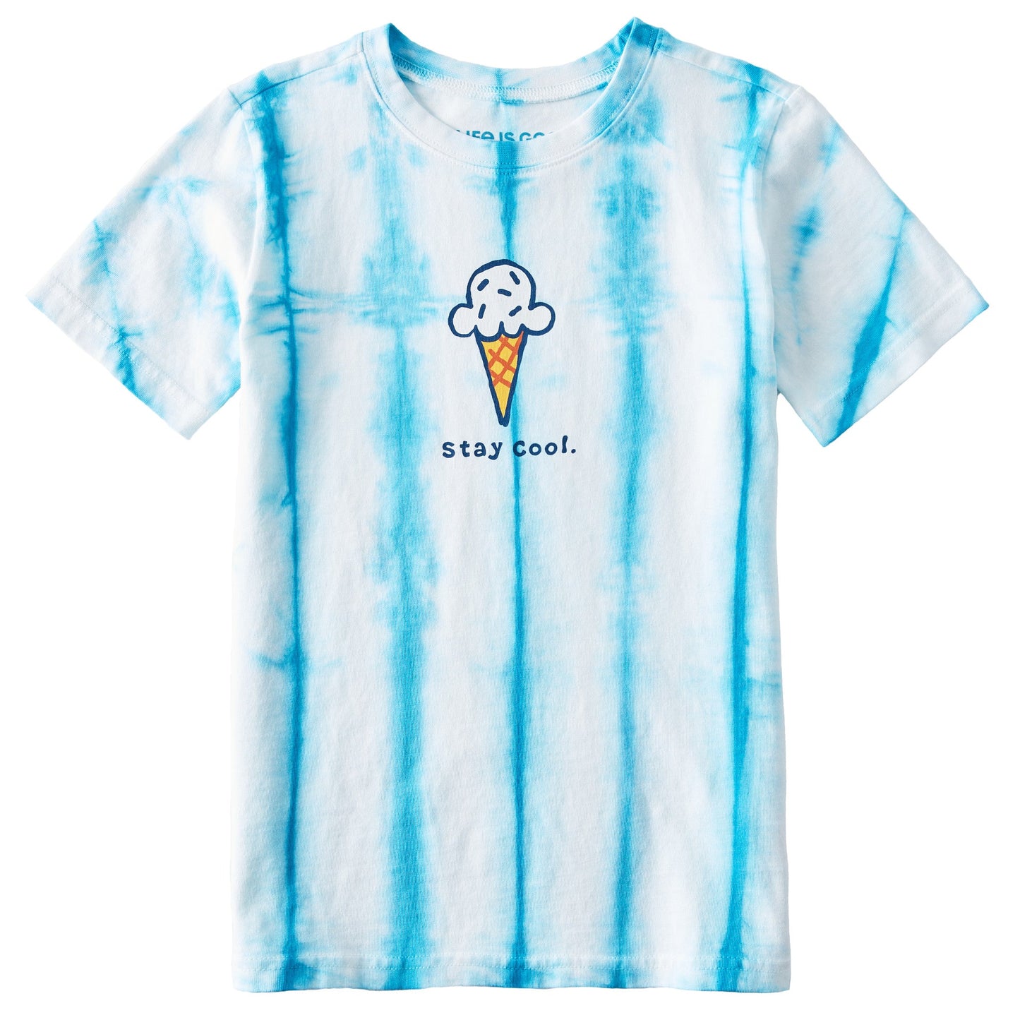 Kids Tie Dye Stay Cool Cone Short Sleeve Crusher Tee