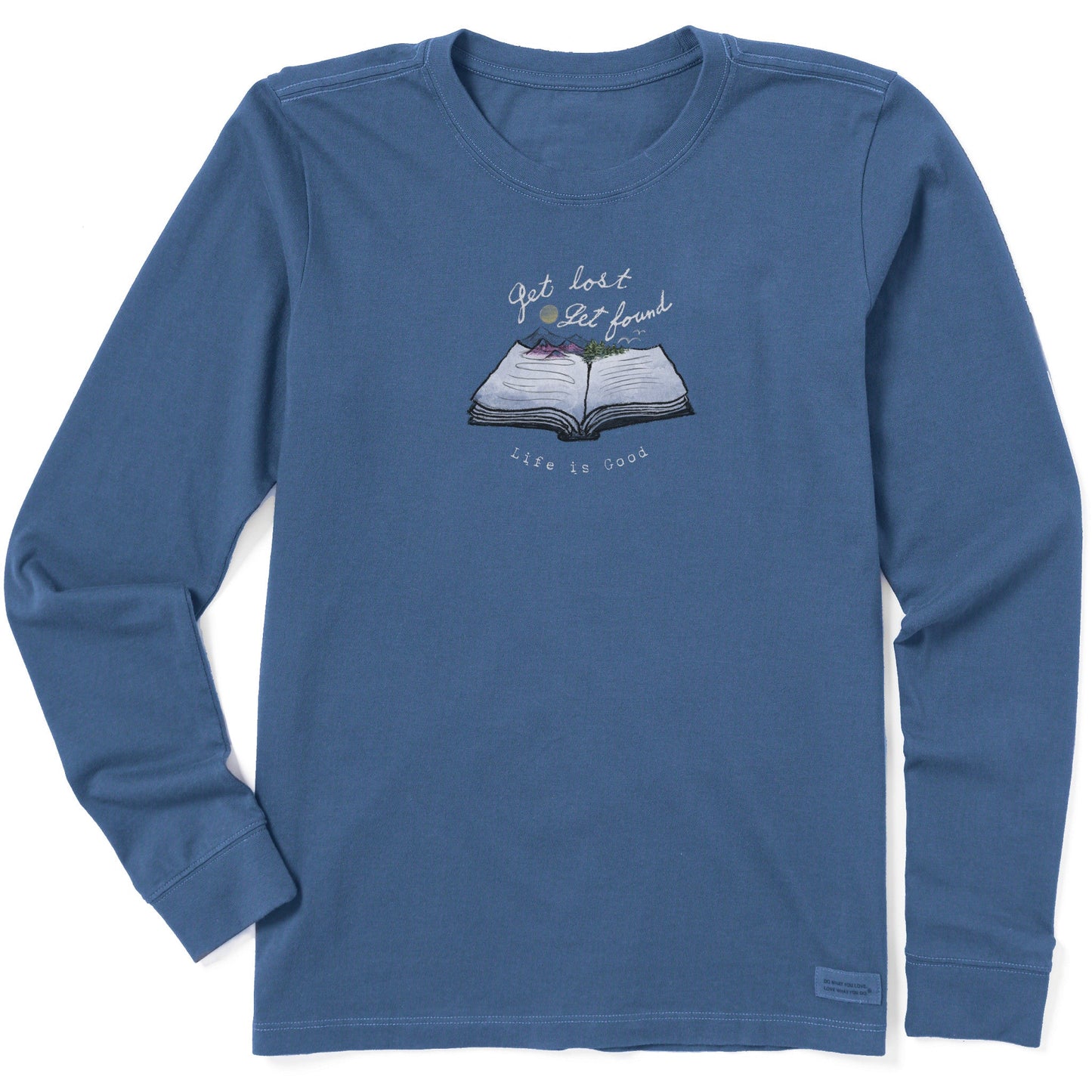 Women's Get Lost Get Found Book Long Sleeve Crusher Tee