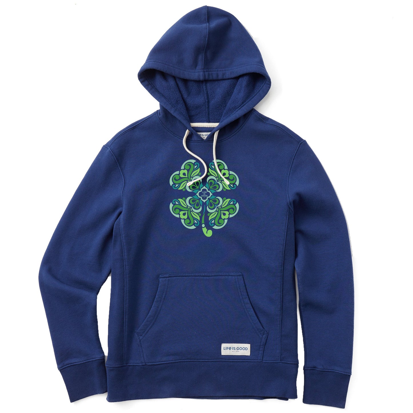 Women's 4 Leaf Clover Swirl Simply True Fleece Hoodie