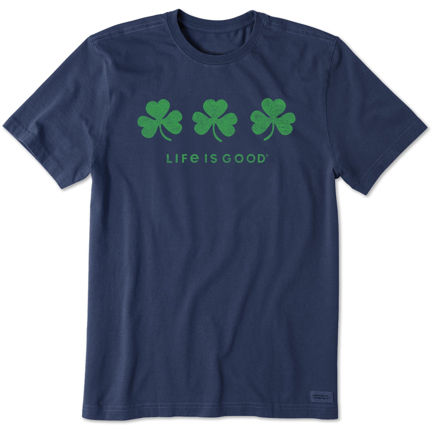 Men's Three Shamrocks Short Sleeve Crusher Tee