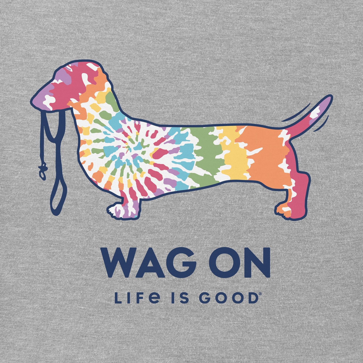 Women's Tie Dye Dachshund Short Sleeve Tee