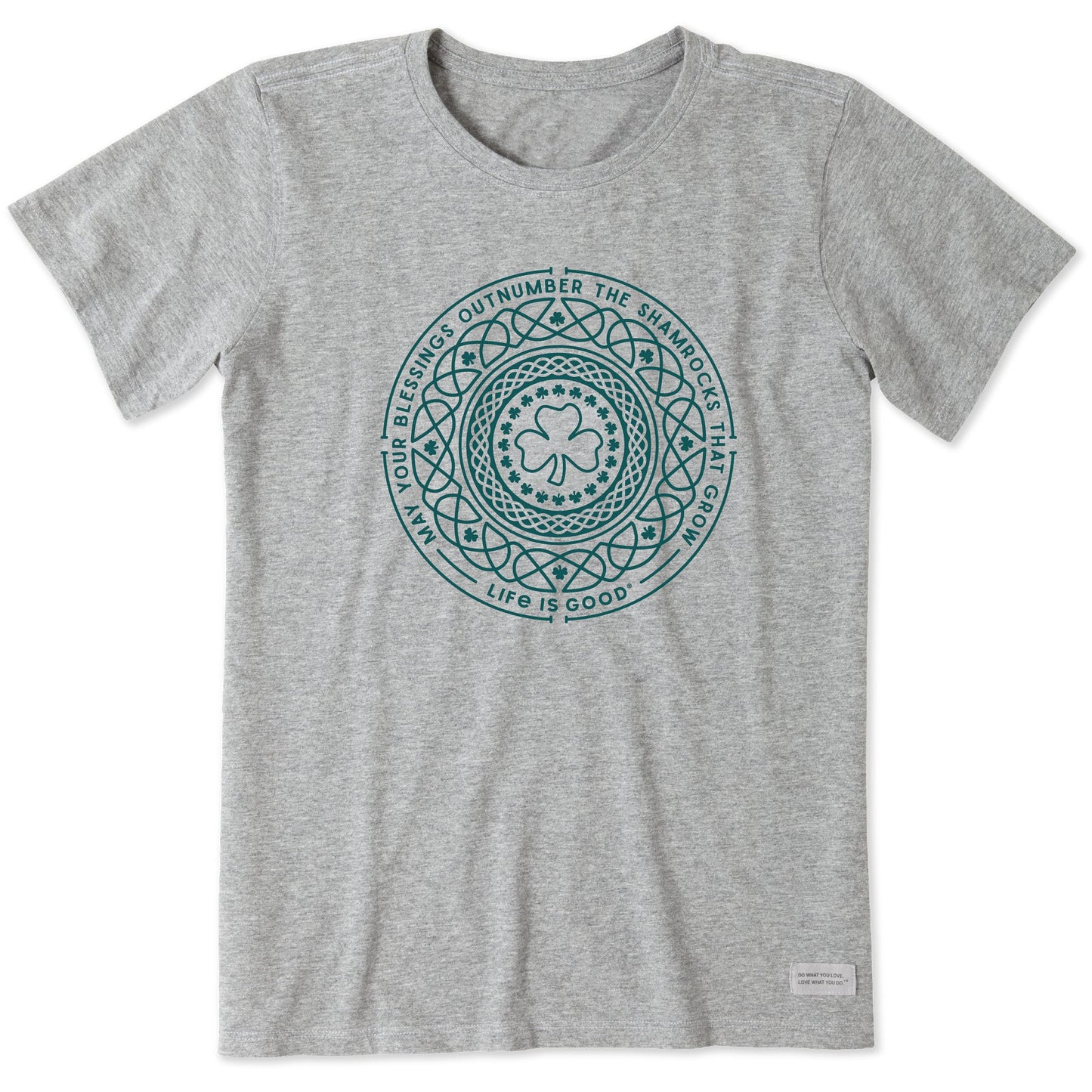 Women's Shamrock Mandala Short Sleeve Crusher Tee