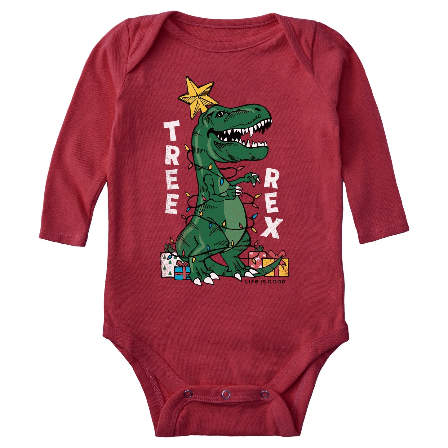 Baby Tree Rex Long Sleeve Crusher Bodysuit