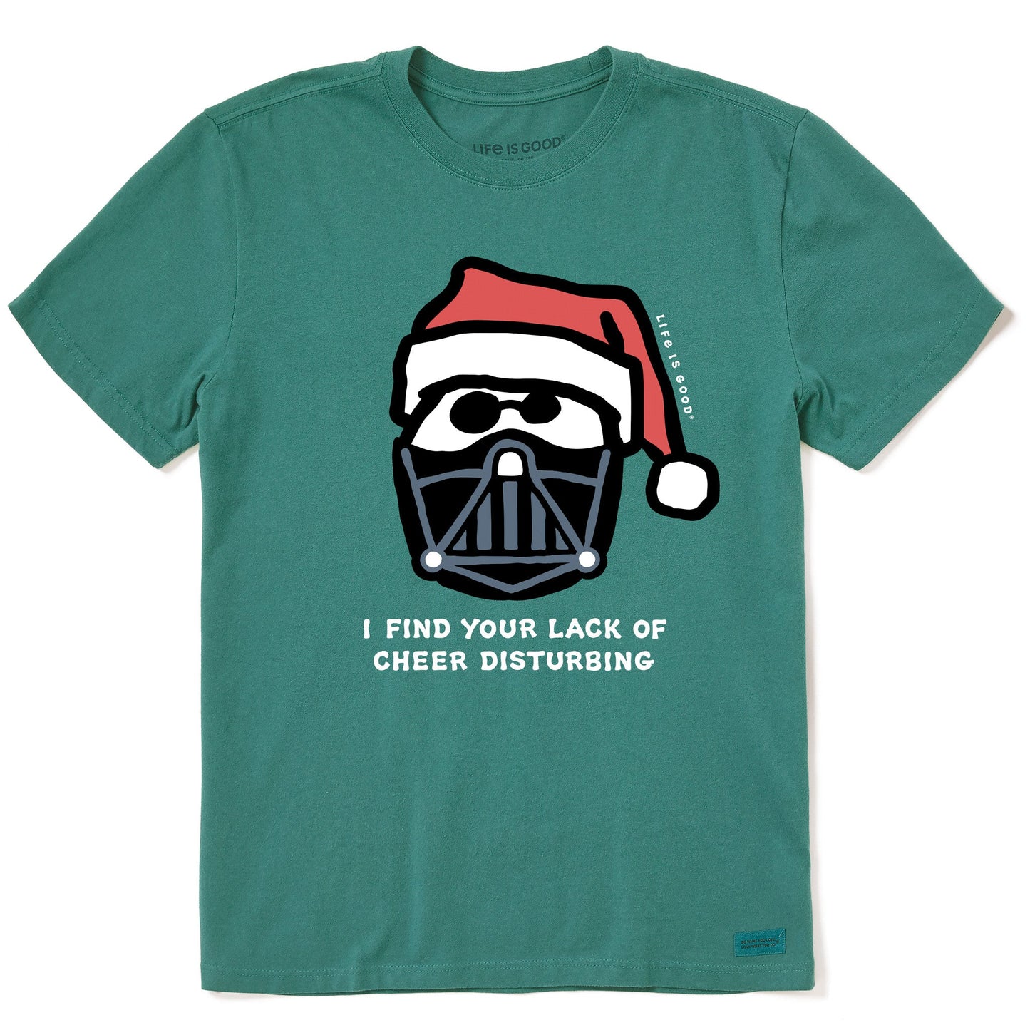 Men's Santa's Dark Side Short Sleeve Crusher Tee
