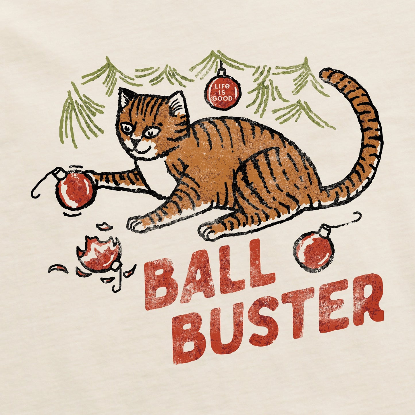 Men's Ball Buster Cat Short Sleeve Crusher Tee