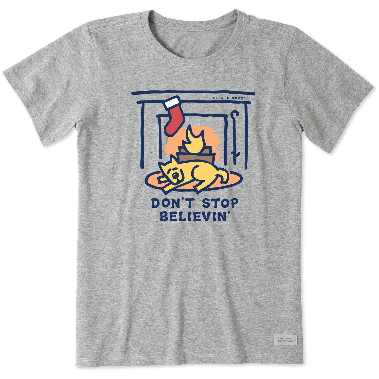 Women's Rocket Don't Stop Fireplace Short Sleeve Crusher Tee