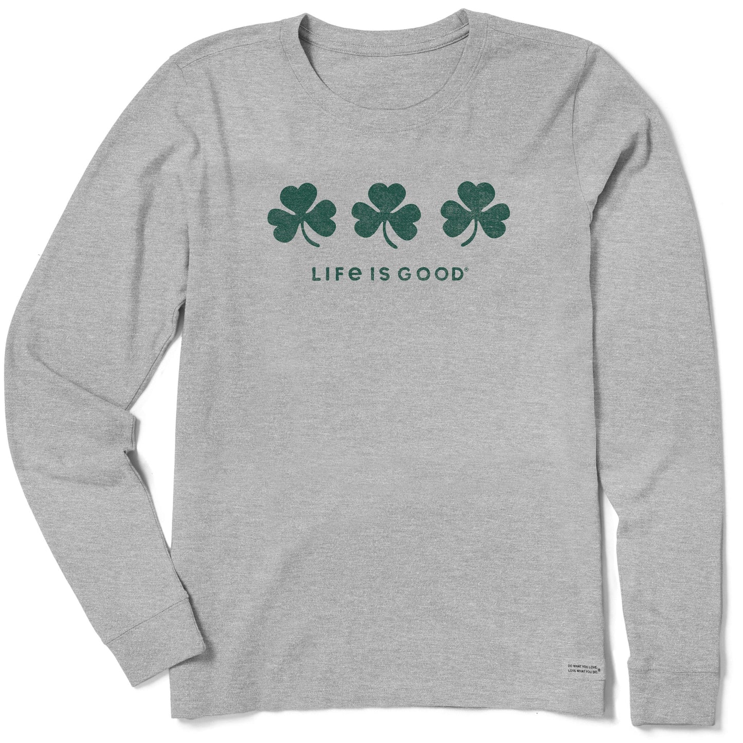 Women's Three Shamrocks Long Sleeve Crusher Tee