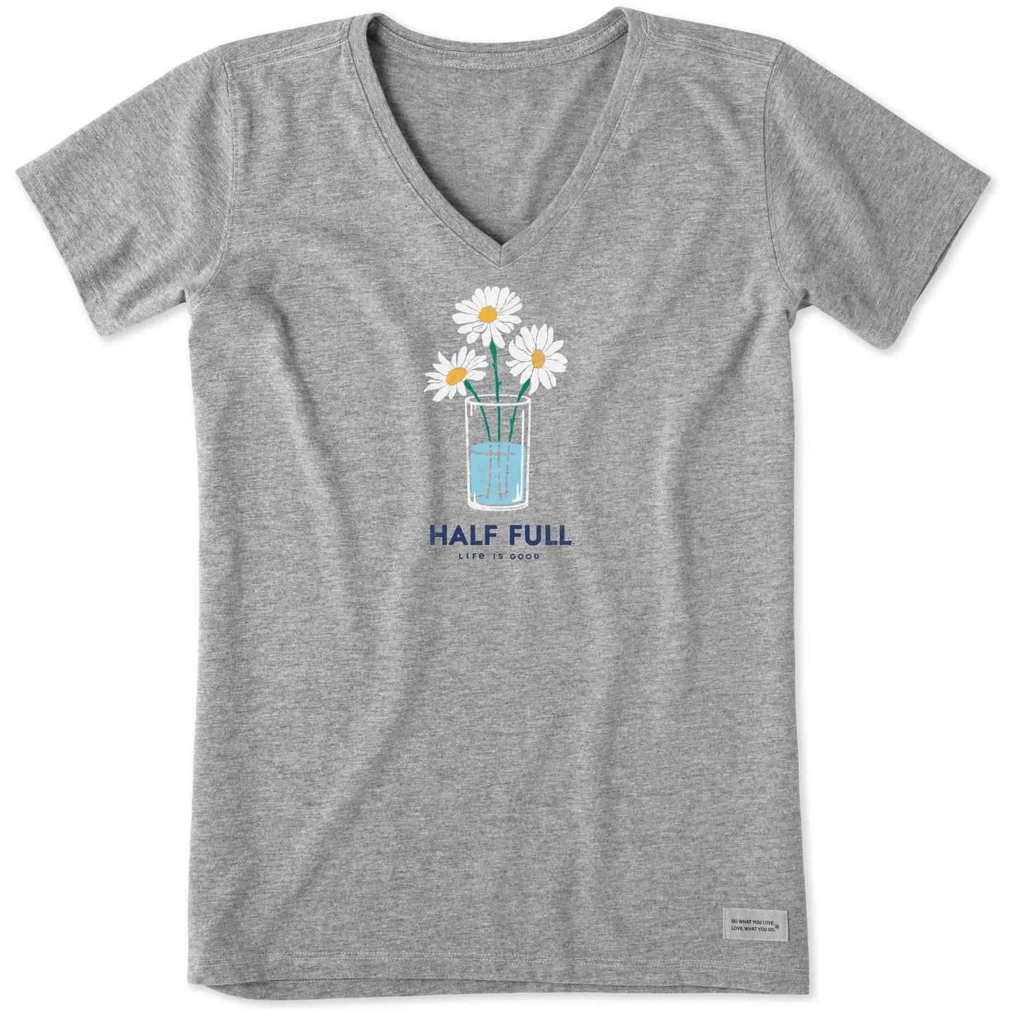Women's Half Full Daisy Trio Short Sleeve Vee