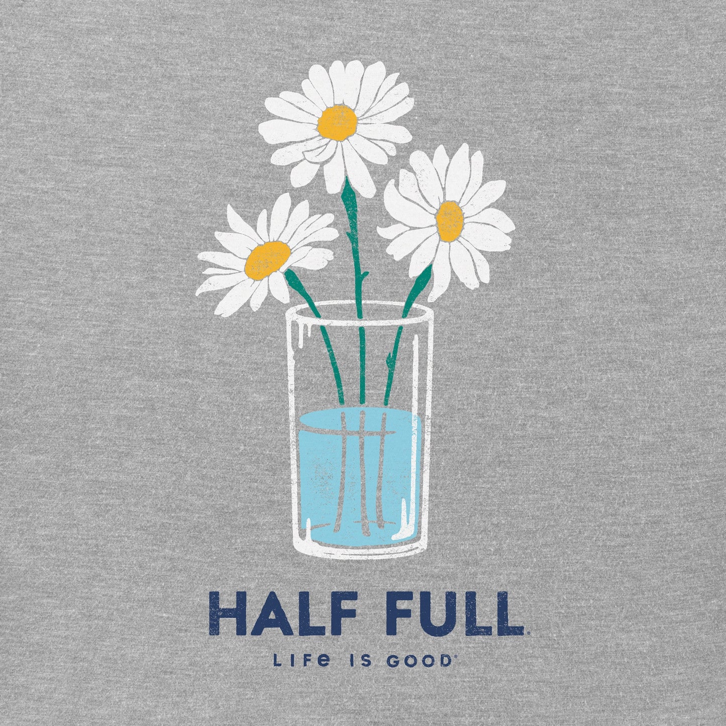 Women's Half Full Daisy Trio Short Sleeve Vee