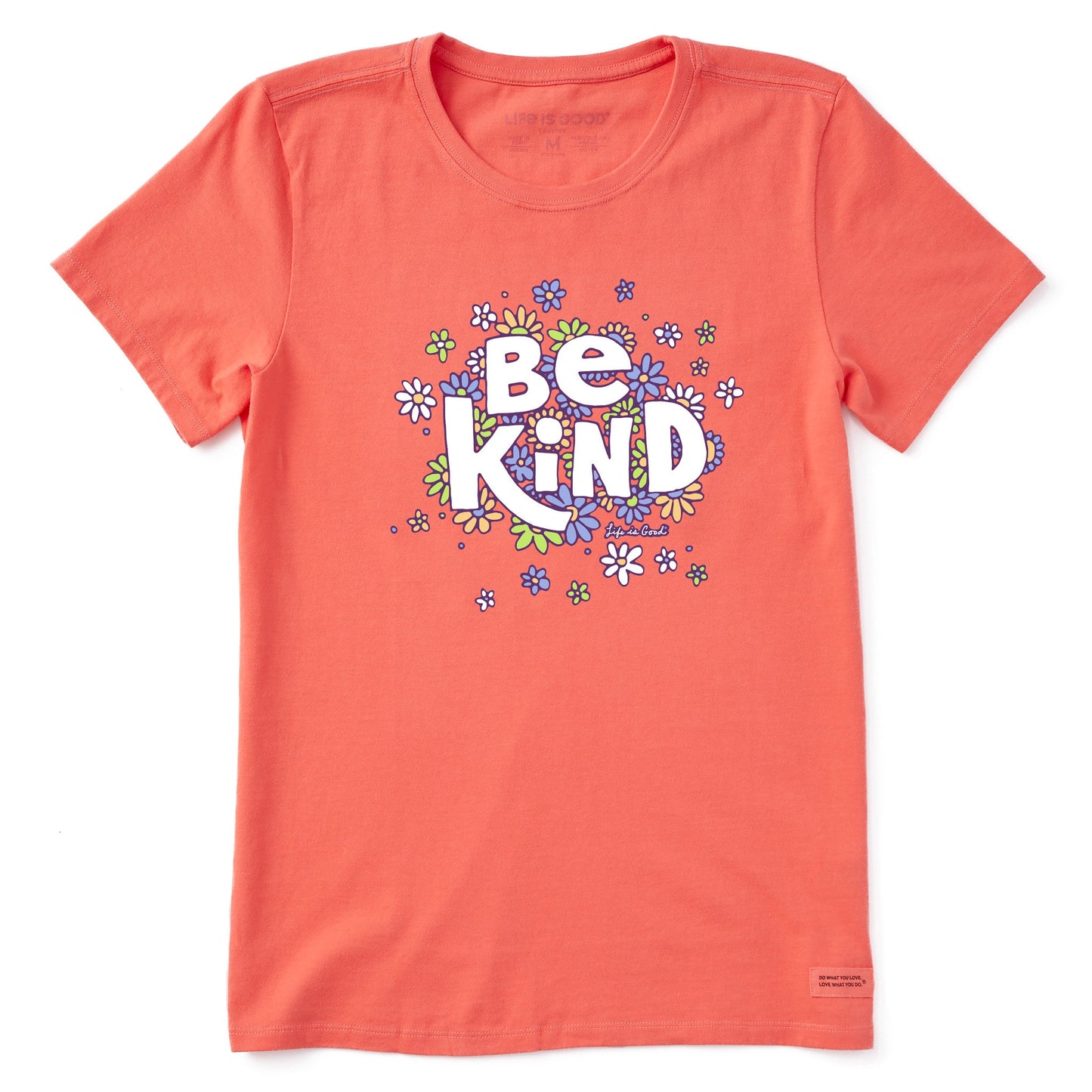 Women's Be Kind Flower Lines Short Sleeve Tee