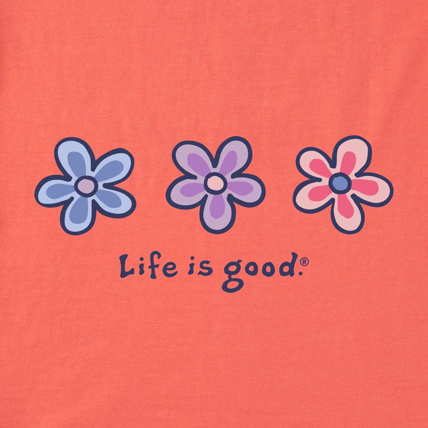 Women's Three Daisies Short Sleeve Crusher Vee