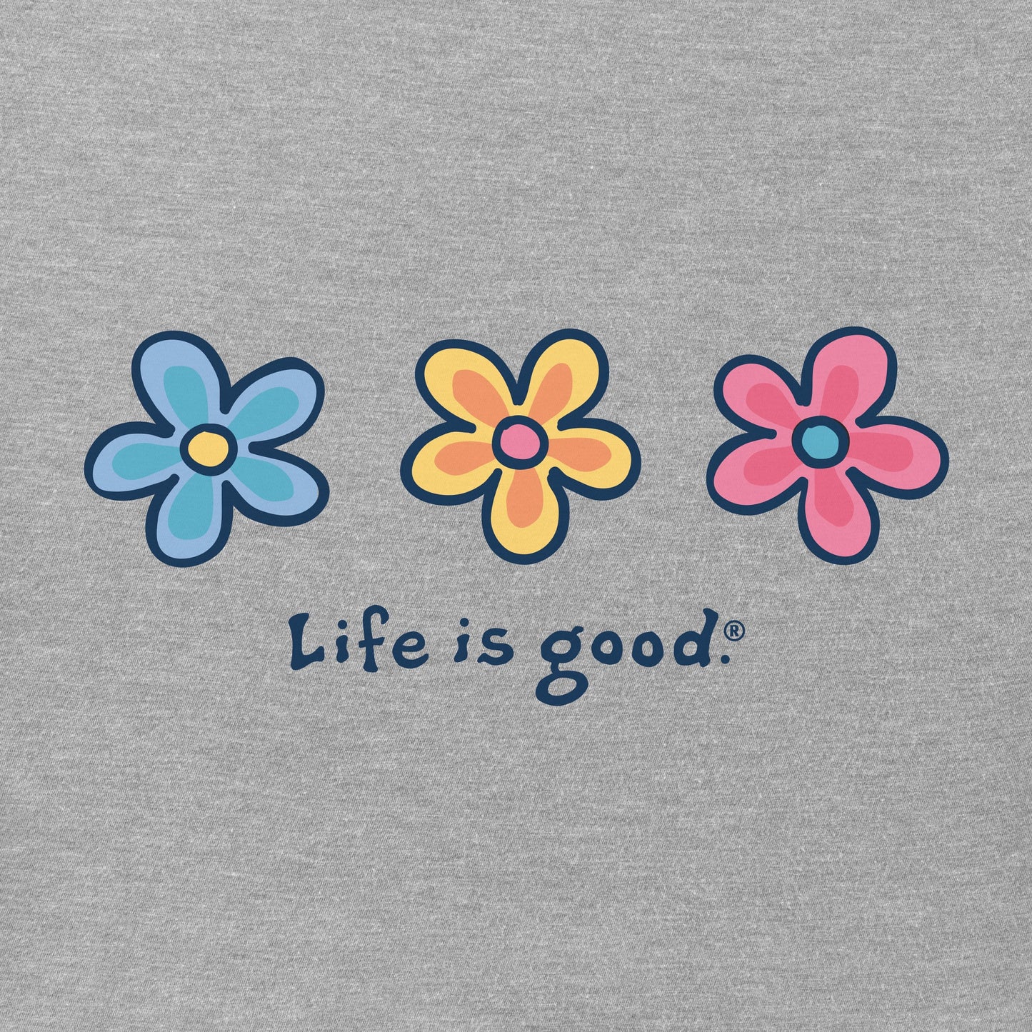 Women's Three Daisies Short Sleeve Crusher Vee