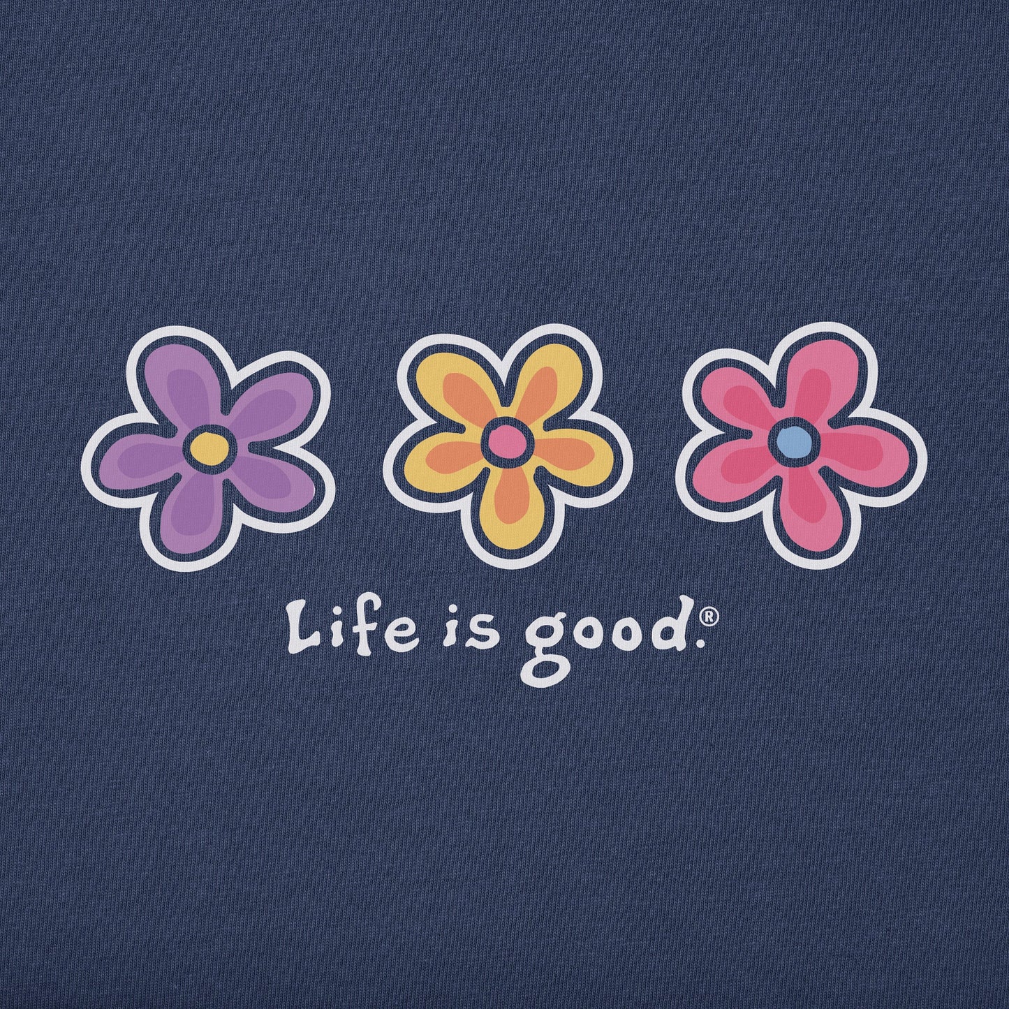 Women's Three Daisies Short Sleeve Crusher Vee