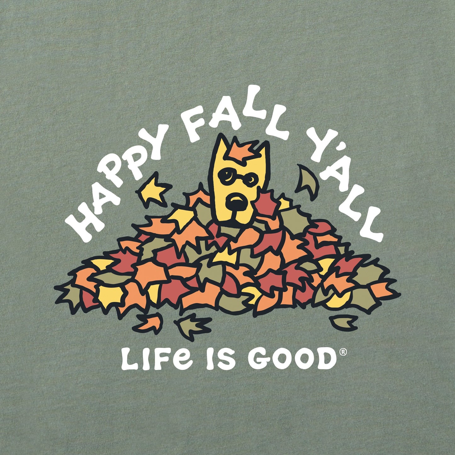 Men's Rocket Happy Fall Y'All Long Sleeve Crusher Tee